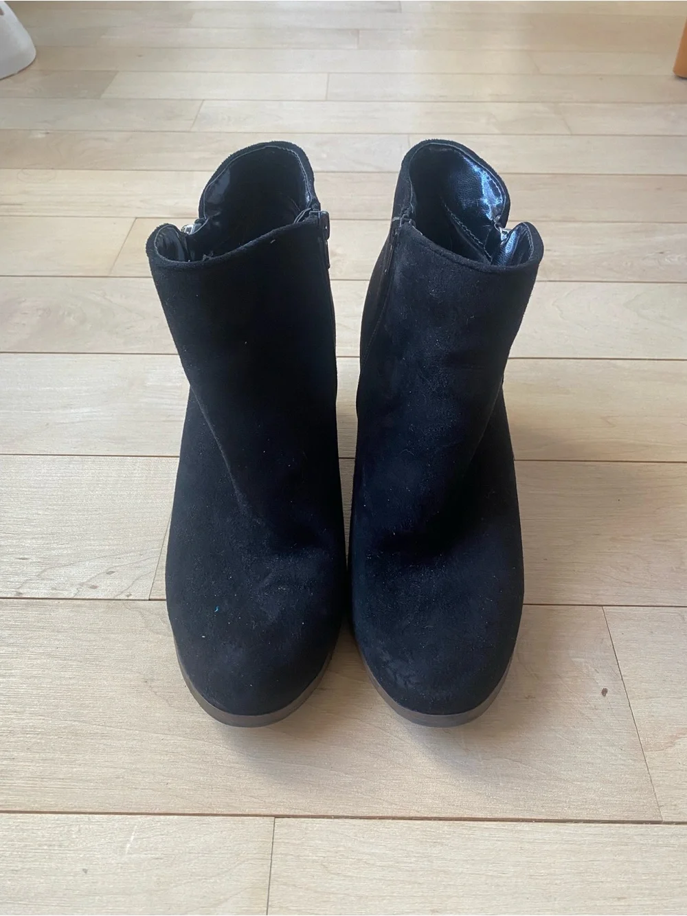 Style & Co Women's Masrinaa Ankle Booties Black Microsuede Size 9